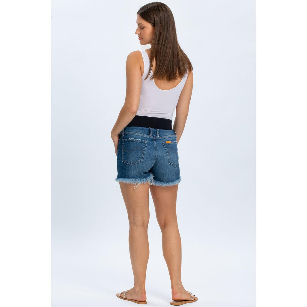 ORIGINAL SHORTS W652 - Pantaloncini Premaman in Denim