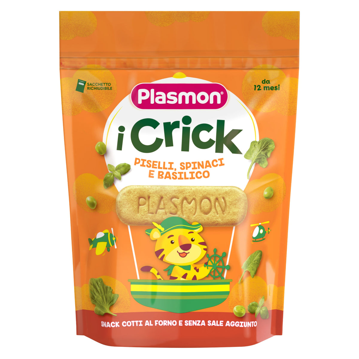 Plasmon Crick Spinach And Peas 100gr