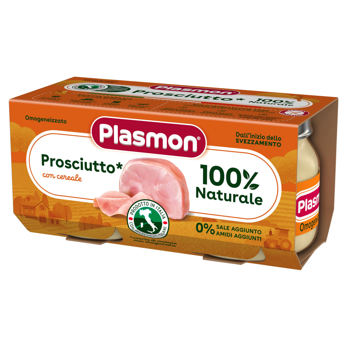 Plasmon - Omogeneizzato Carne Prosciutto: Confezione 2x80 gr