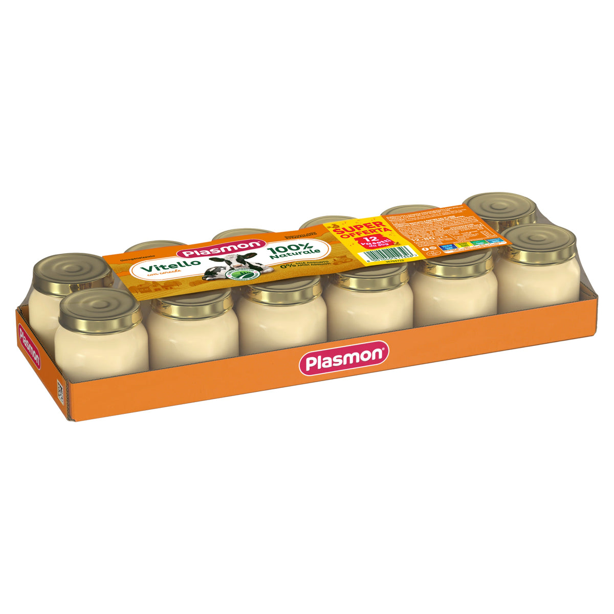 Plasmon - Omogeneizzato Carne Vitello: Confezione 12x80 gr