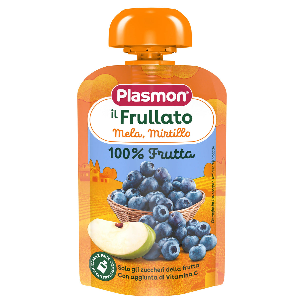 Plasmon - Spremi Gusta Mela Mirtillo: Confezione 100 gr