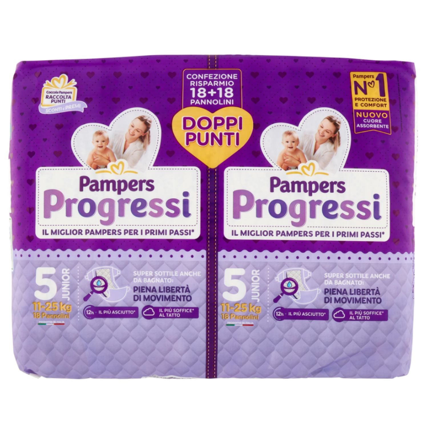 Pampers - Diapers Progressi Double Pack Size 5 Junior 38pcs