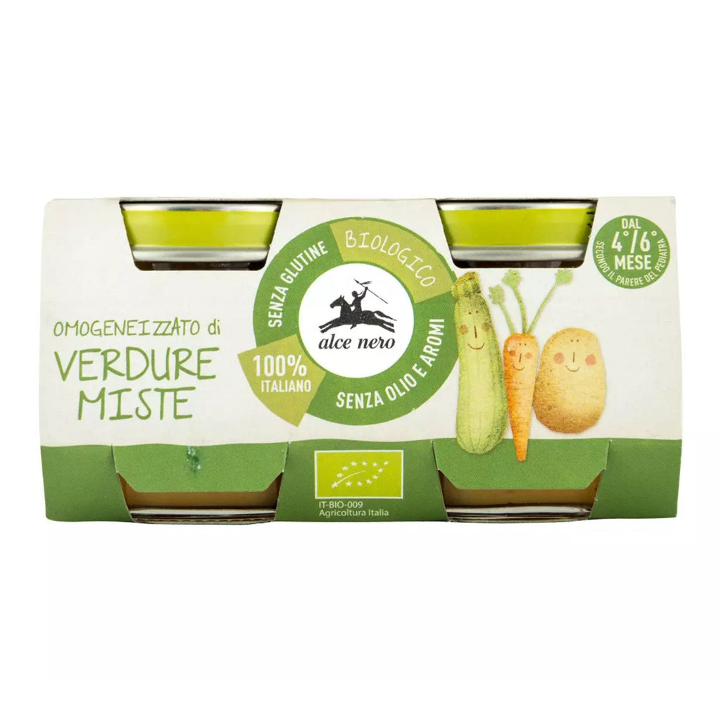 Alce Nero - Omogeneizzato Biologico Verdure Miste: Confezione 2x80 gr