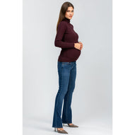 SLIM BOOTCUT WC42 - Jeans Premaman con Gamba Leggermente Svasata