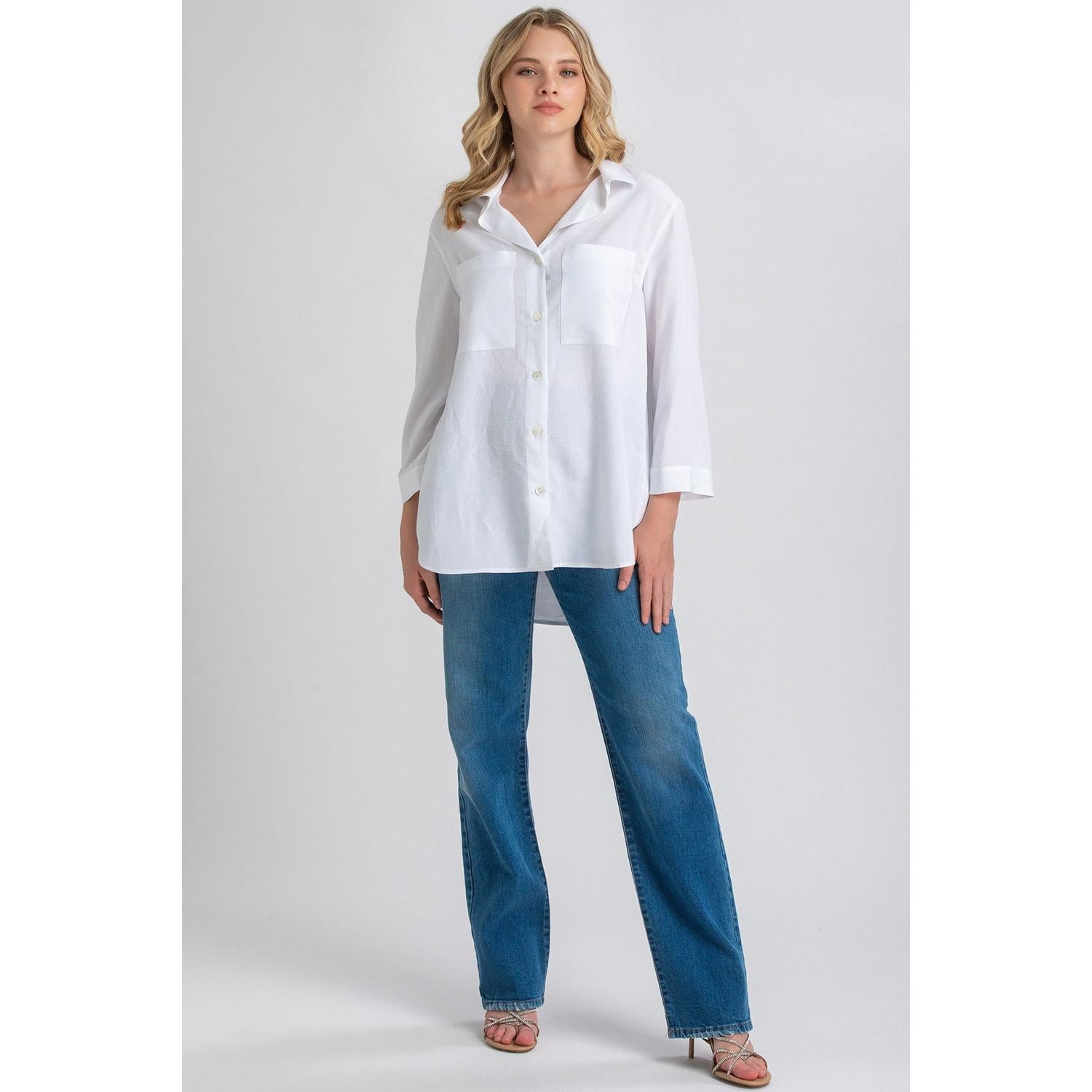 STRAIGHT ANKLE WB09 - Jeans Premaman a Gamba Dritta