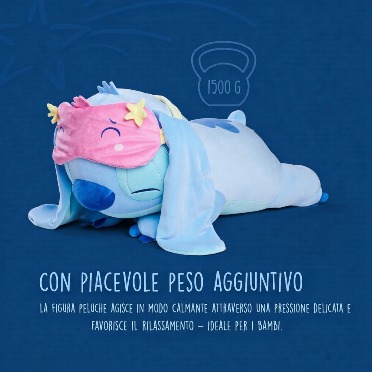 Simba - Peluche Disney  Wellbeing Stitch cm 40