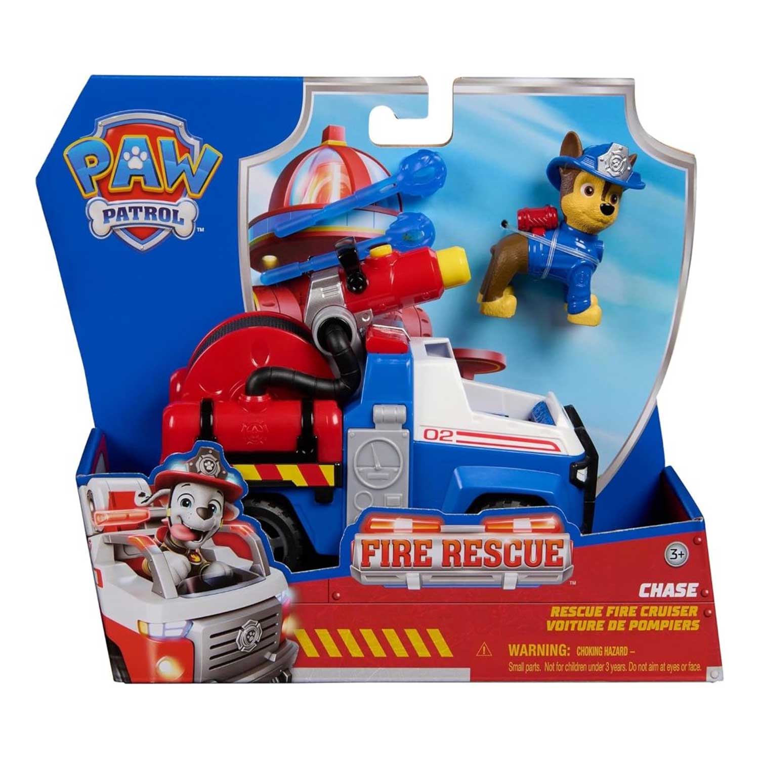Spin Master - Paw Patrol Veicolo Tematizzato Fire Rescue Chase