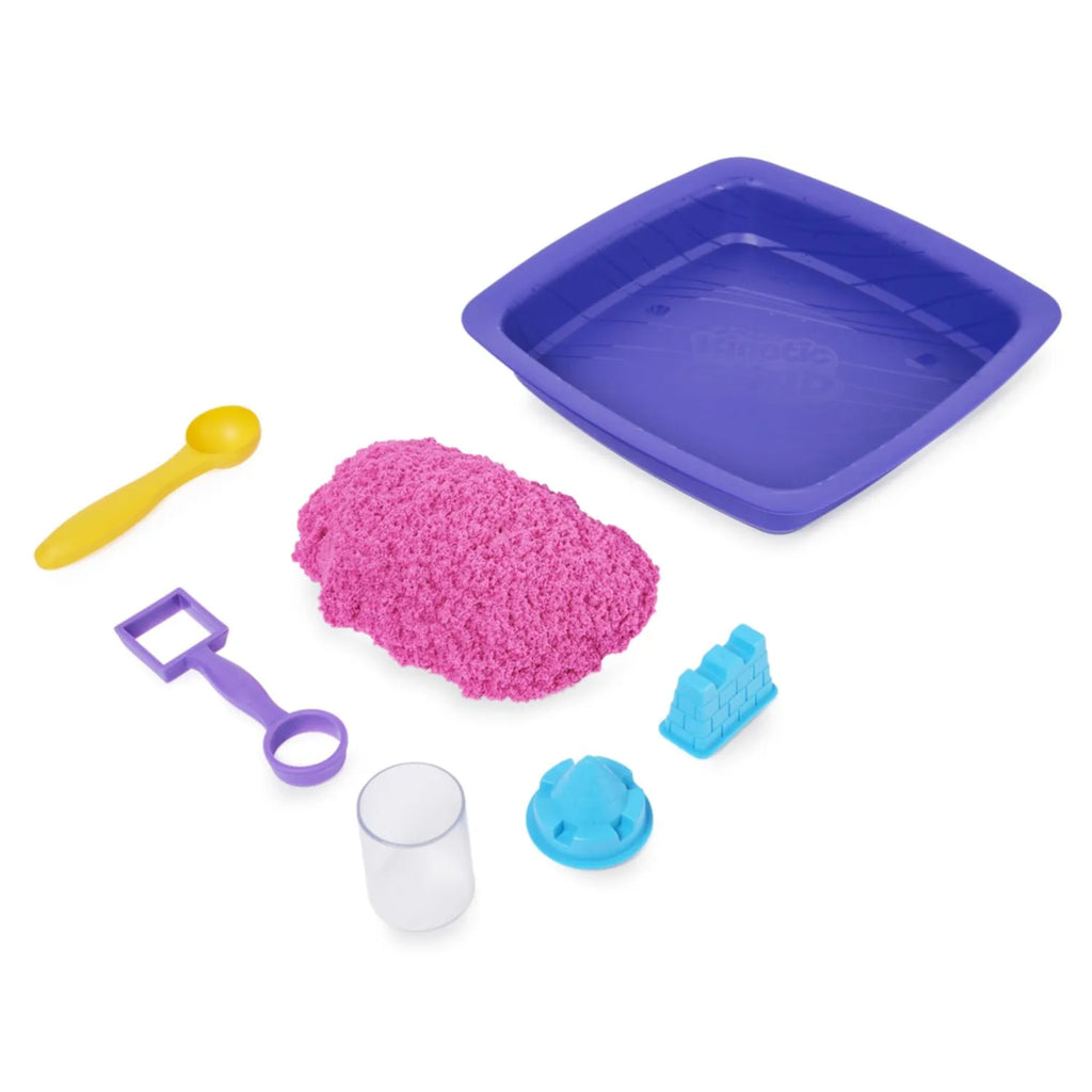 Spin Master - Kinetic Sand Playset Castello Di Sabbia Shimmer Rosa