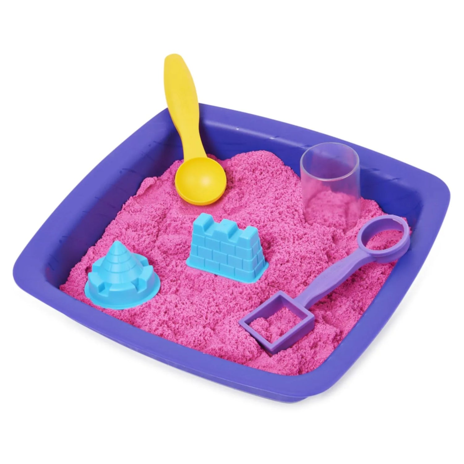 Spin Master - Kinetic Sand Playset Castello Di Sabbia Shimmer Rosa