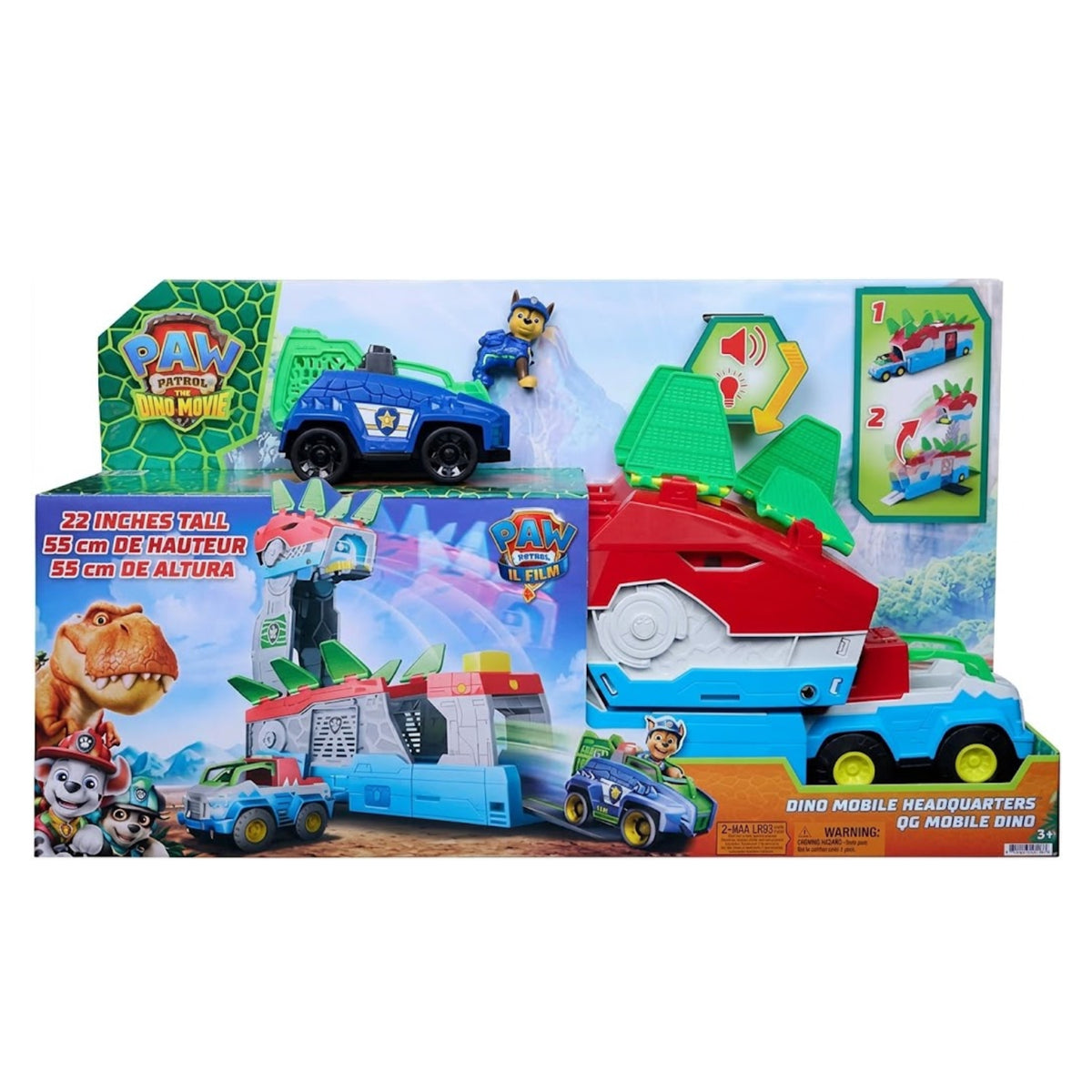 Spin Master - Paw Patrol Dino Movie Patroller Trasformabile