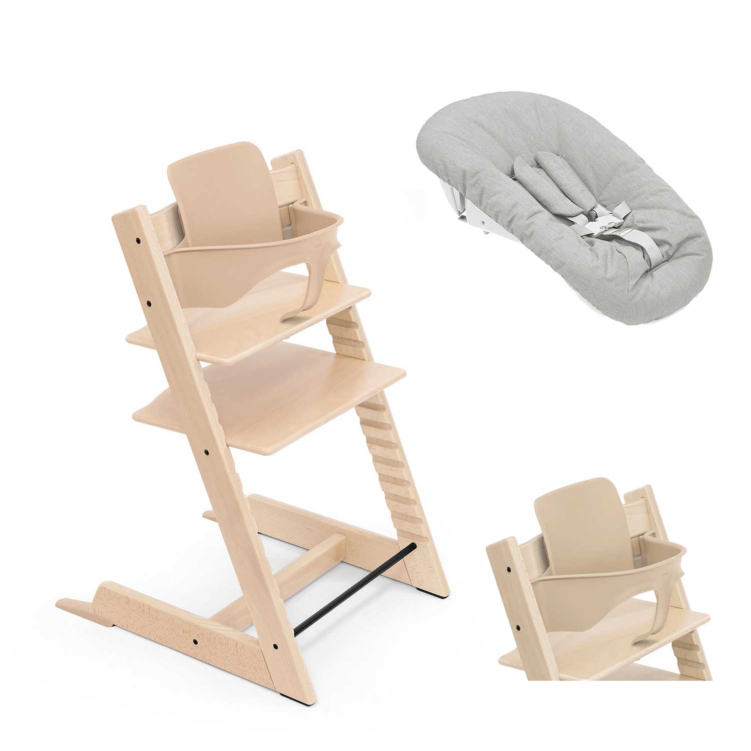 STOKKE - Sedia Tripp Trapp + Baby Set² + Newborn Set Omaggio