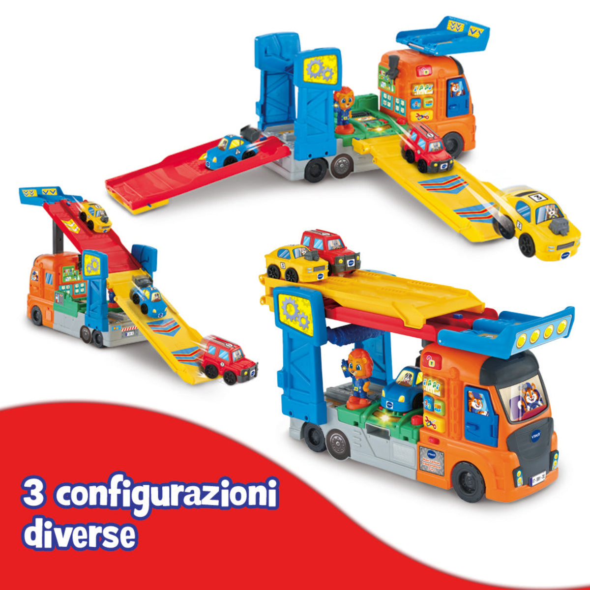 Vtech - Maxi camion trasportatore 3 in 1