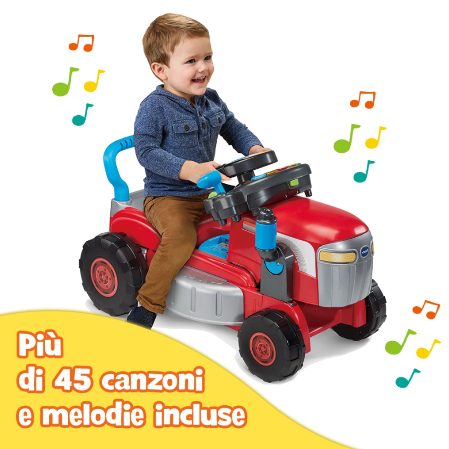 Vtech - Super Trattore Tagliaerba 3 in 1