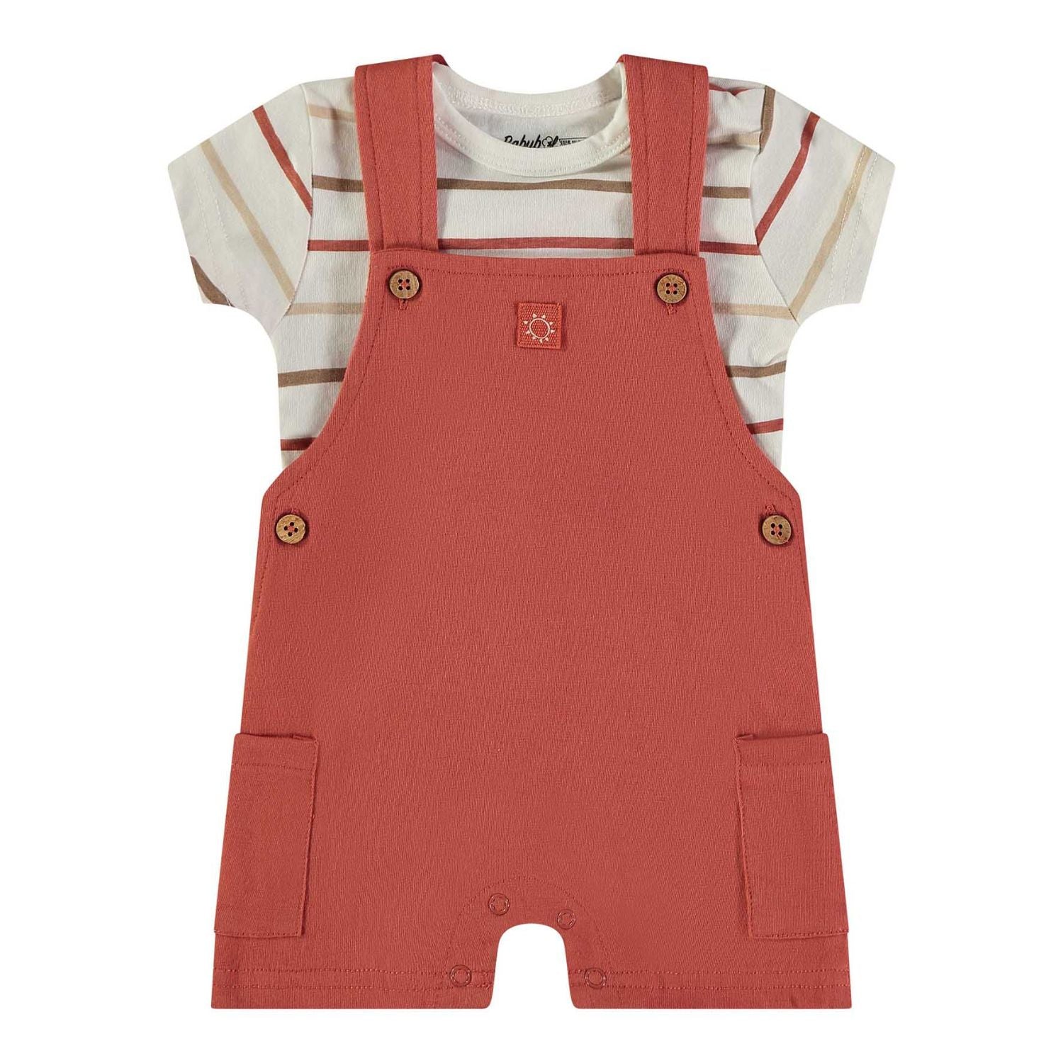Wonderlife - Completo 2 Pezzi Salopette Rosso 160451