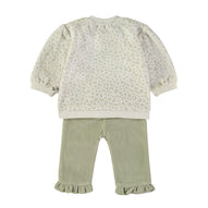 Wonderlife - Complete completo Kaki Due Pezzi Per Neonati e Bambini 260061-I