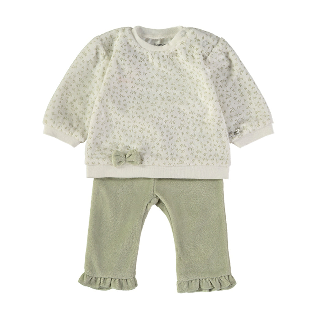 Wonderlife - Complete completo Kaki Due Pezzi Per Neonati e Bambini 260061-I