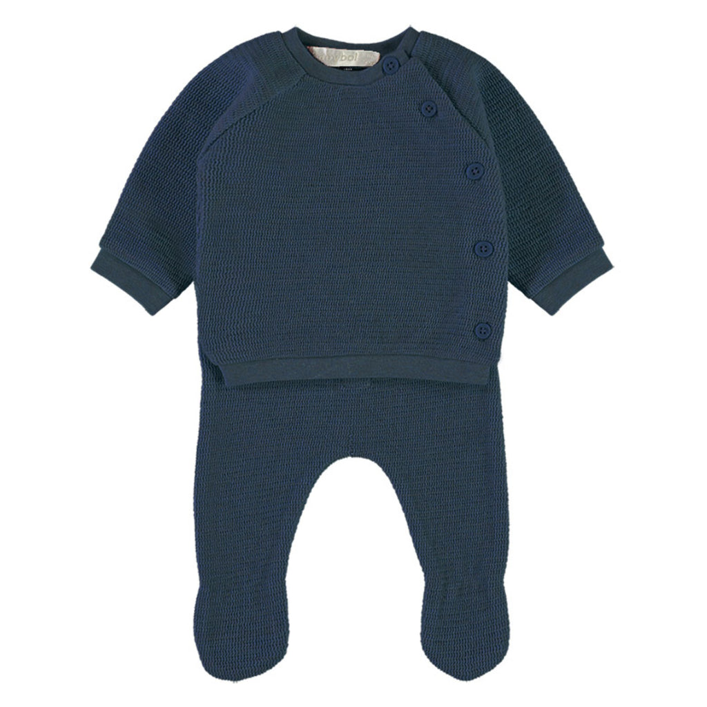 Wonderlife - Completo Due Pezzi Blu & Marrone Per Neonati 260906-I