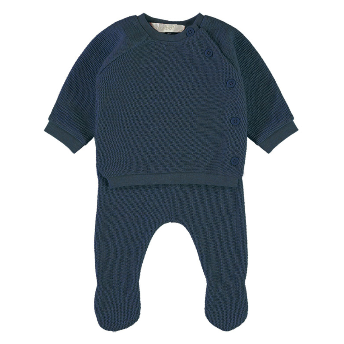Wonderlife - Completo Due Pezzi Blu & Marrone Per Neonati 260906-I
