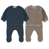 Wonderlife - Completo Due Pezzi Blu & Marrone Per Neonati 260906-I