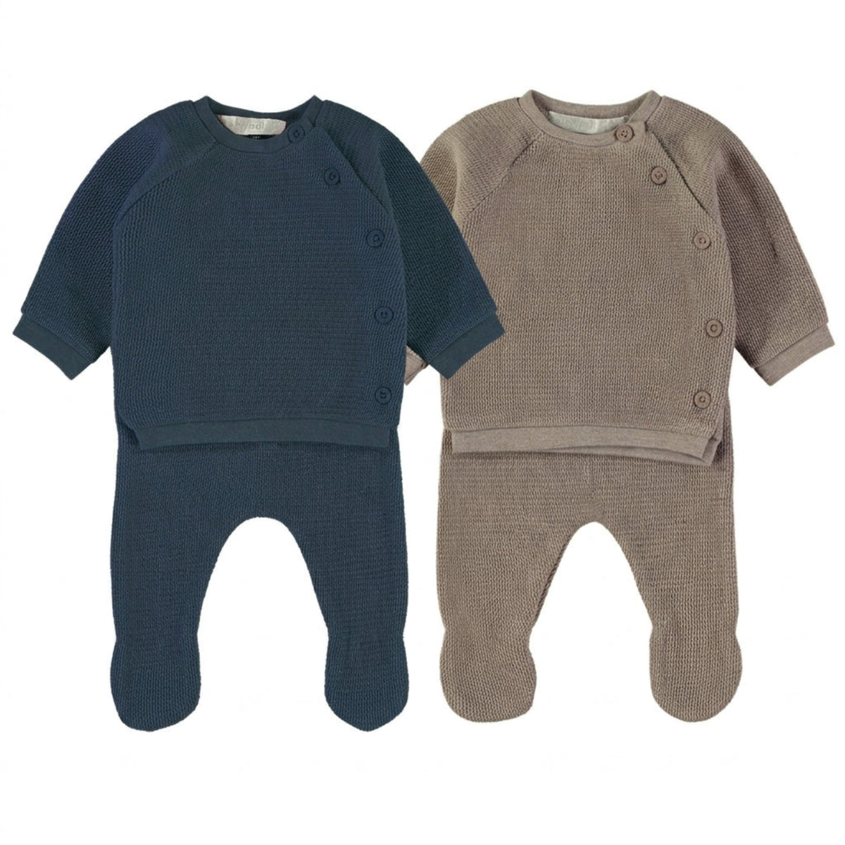 Wonderlife - Completo Due Pezzi Blu & Marrone Per Neonati 260906-I