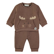 Wonderlife - Completo Due Pezzi Marrone Per Neonati e Bambini 260807-I