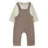 Wonderlife - Completo Salopette In Maglia Panna 260912-I