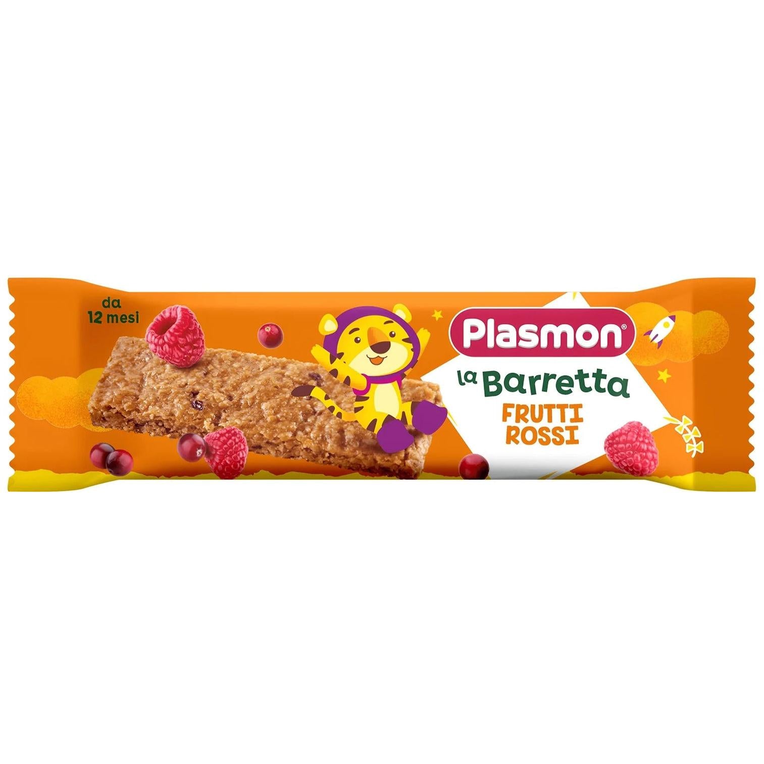Plasmon - Barretta Mela Lampone Cranberry: Confezione 20 gr