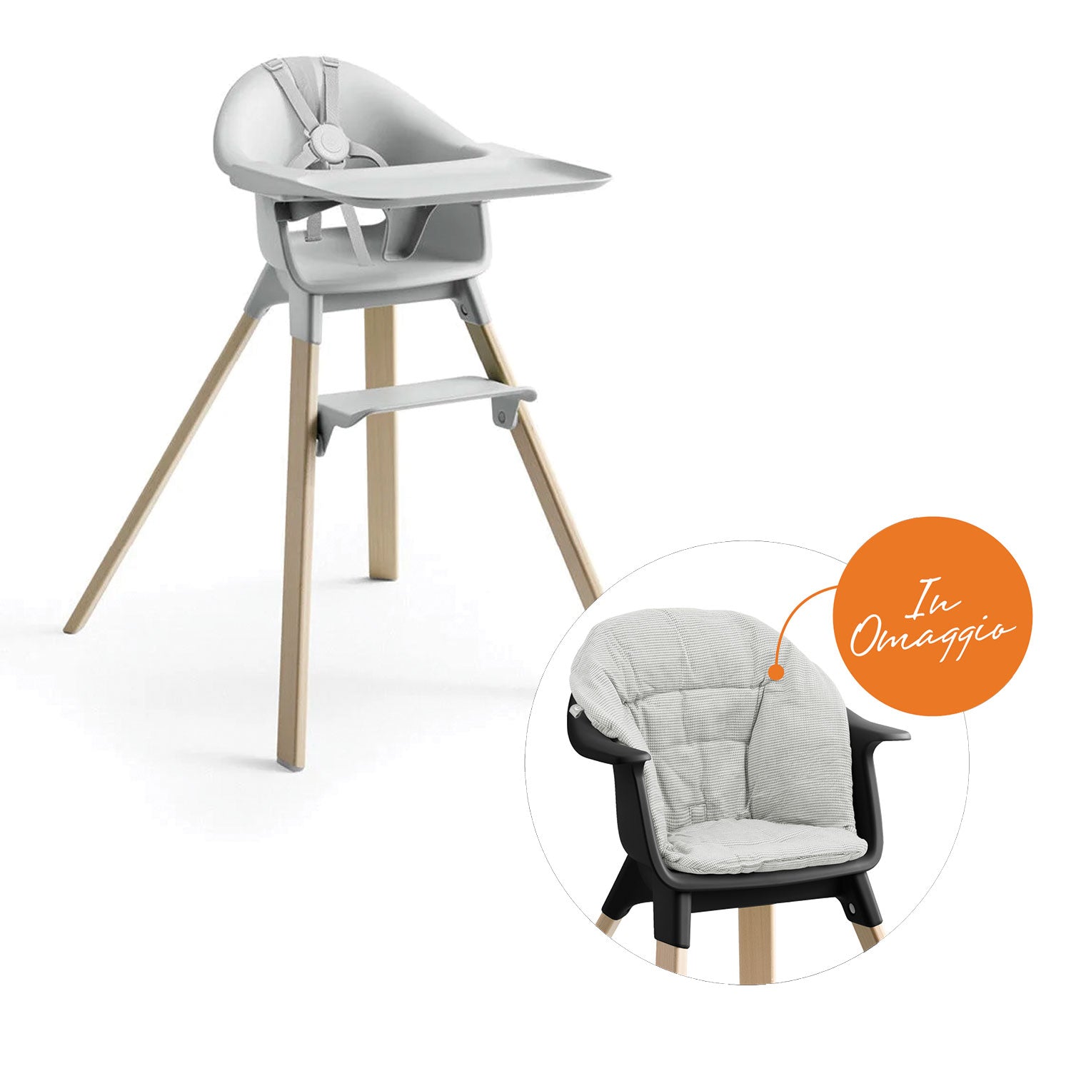 Stokke - Seggiolone Clikk + Cuscino