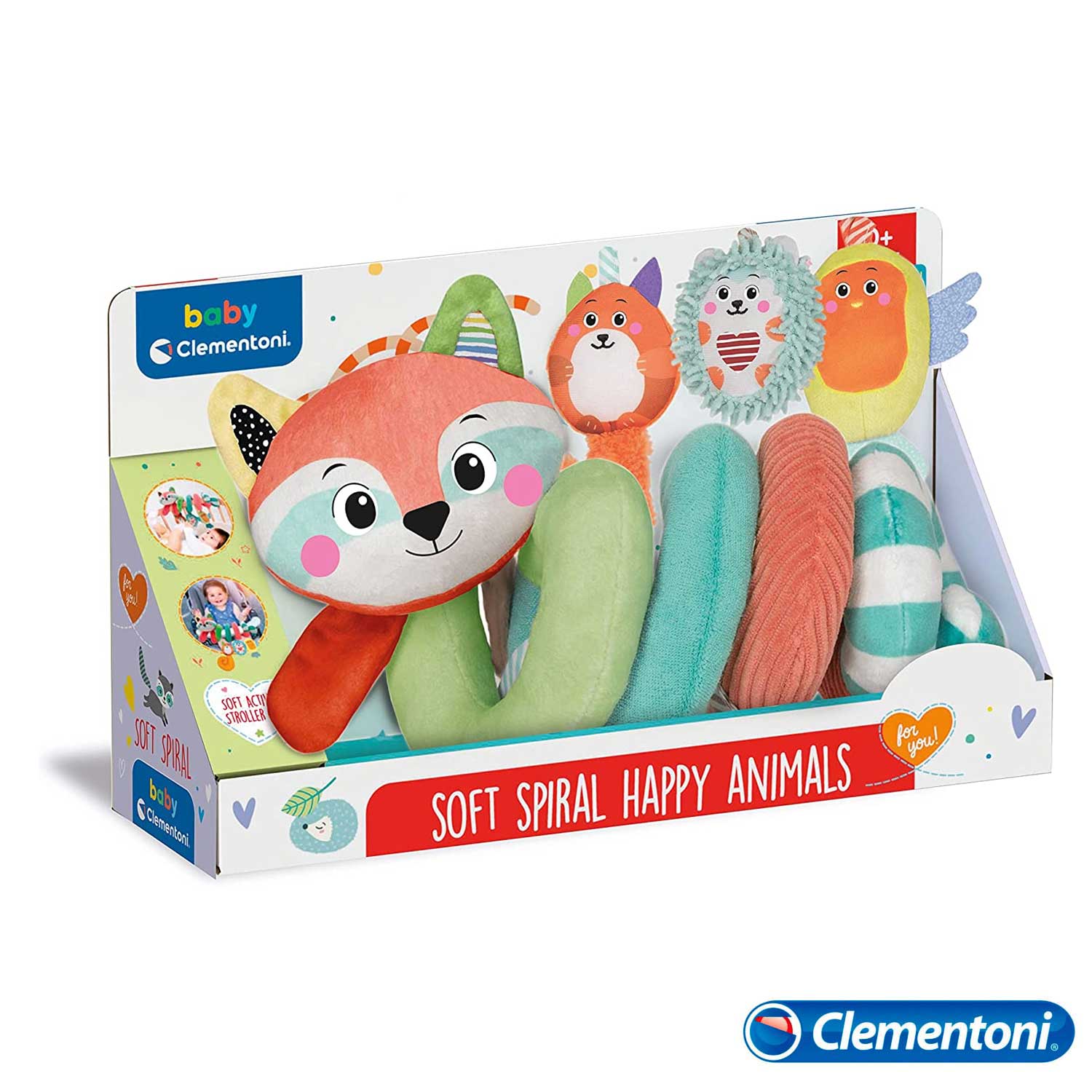 Clementoni - Spirale da appendere Happy Animals 17799