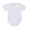 Ellepi - Body Neonato bianco a maniche corte in caldo cotone