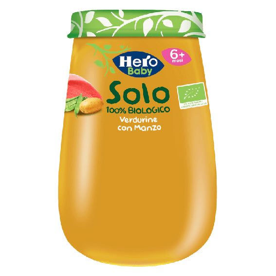 Hero - Organic Homogenized Vegetables with Beef 1x190 Gr
