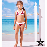 I Am Bikini - Bikini Triangolo Fucsia Glitter Bambina Junior