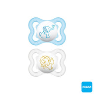 Mam - Succhietto Mini Air 2-6m in silicone 2Pz