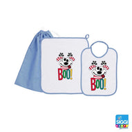Siggi - Set Asilo Bimbo 3pz Asciugamano Sacchetta Bavaglino