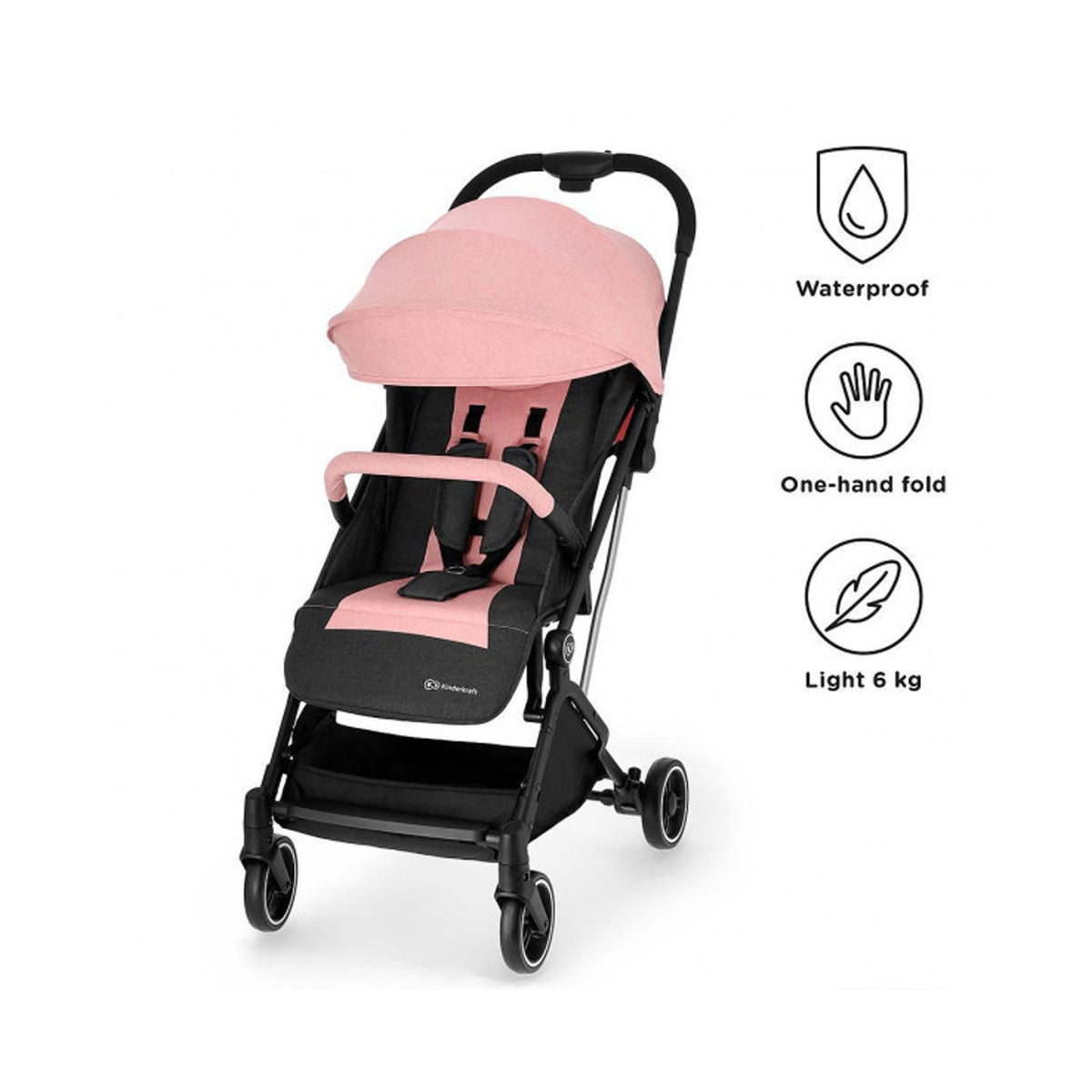 Kinderkraft - Passeggino Ultraleggero Indy Completo di Coprigambe e Parapioggia